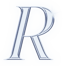 Dreamy Chrome Letter R Type Sticker